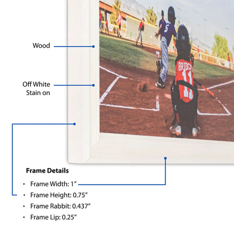 Fresh White Wooden Photo Frame 8X12 Inch Ready To Hang Clean Wall Decor With Crystal Clear Glass Sturdy Backing and Super Snappy Setup showing off white stain and frame details.