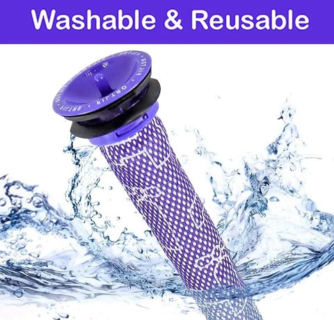 Premium Pre Motor Vacuum Filter Replacement For Dyson V6 V7 V8 DC58 DC59 DC61 DC62 DC72 DC74 SV03 SV04 SV05 SV06 SV07 SV08 SV09 Absolute Animal Cordless Vacuum Cleaner 2 Pack