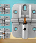 Adjustable 180 Degree Locking Hinges For DIY Bifold Doors And Folding Tables Zinc Alloy Construction 4 Pack