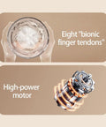 Portable Cordless Washing Machine For Socks And Delicates 3000Mah Battery showing bionic finger tendons and high-power motor features.