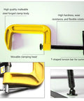 Heavy Duty C Shaped Clamp for Woodworking and Metalworking with highlighted features