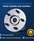 Front Wheel Hub And Bearing Assembly Two Piece For Five Lug Jeep Cherokee Wrangler Grand Cherokee TJ Comanche Wagoneer Fits 1989 To 1999 Models With Durable Bearings And Easy Install For A Smooth Ride