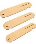 Zero Clearance Insert Throat Plate Kit For Delta Table Saws 36-725 36-725T2 36-5152 36-5000 36-5000T2 3 Pack Precise Fit Easy Install