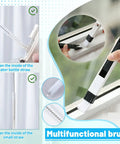 16 Piece Crevice Cleaning Brush Set for tight spots, window grooves, including straw brush cleaning a bottle straw and window sills