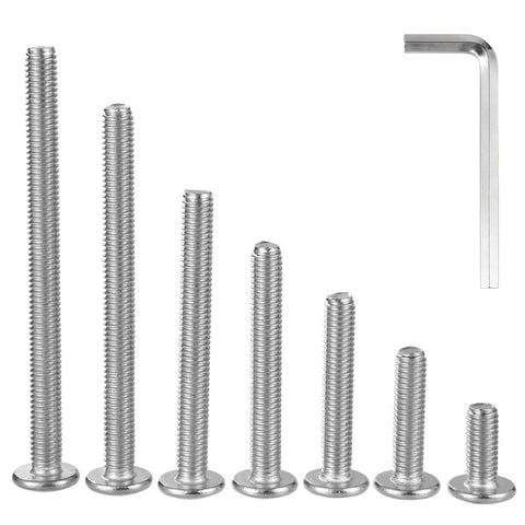 M8 Countersunk Flat Head Hex Socket Cap Screws 75mm With Allen Drive Kit 304 Stainless Steel 18 8 Full Thread 8mm Diameter