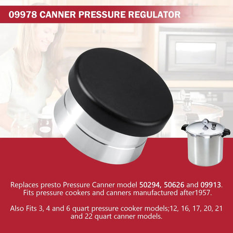 Pressure Cooker Canner Regulator Weight Replacement 15 Lb That Fits 50294 50626 09913 And Most Canners Made After 1957 Easy Install Durable Kitchen Accessory