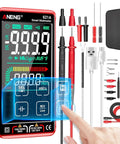 Digital Multimeter Tester With Smart Touch TRMS Auto Ranging 9999 Counts display with leads, probes, and accessories