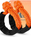 Go-To Lightweight Soft Shackle Set 1/2 Inch By 24 Inch Recovery Shackles With Sleeves For Sailing SUV Off Road Towing And ATV 56,000 Lbs Breaking Strength Orange 2 Pack