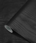 Black Wood Contact Paper Peel And Stick 118 Inch By 16 Inch Waterproof Self Adhesive Wallpaper for countertops, desks, tables.