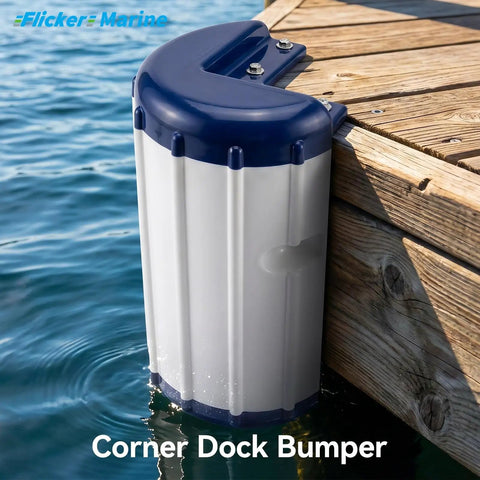 Dock Bumper Marine Dock Protector Built Tough Weather Resistant Design Easy Mount Installation on wooden dock corner