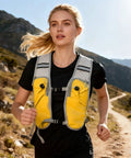 Trail runner wearing Hydration Running Vest Backpack That Keeps Your Gear Handy For Trail Runners And Outdoor Adventurers.