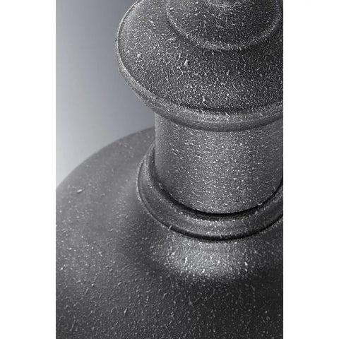 Close-up of textured black finish on Brookside Outdoor Wall Light Black Finish, 10 Inch Wide By 10.75 Inch Tall Exterior Fixture.