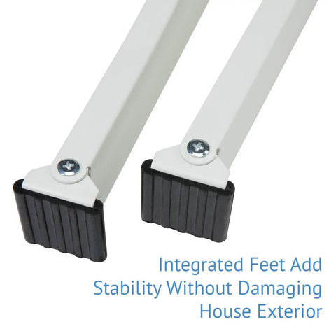 Close-up of integrated feet on Heavy Duty Window AC Bracket No Tools Needed Easy Install Mount Holds Up To 200lbs