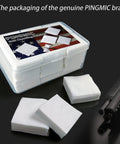 2 Inch Gun Cleaning Patches Box For 22 Caliber To 45 Caliber And Five Five Six And Nine Millimeter Firearms shown with box and patches