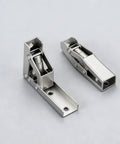 Hidden Cabinet Door Hinges 90 Degree Invisible Folding Hinge 4 Pack With No Visible Hardware For Flush Mount Doors Easy Install