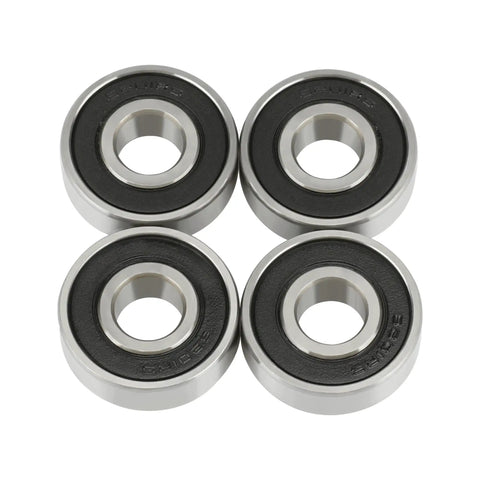 Four 6201RS sealed ball bearings for front and rear wheels on mini bikes and go karts, including Doodle Bug 97cc 105cc 98cc engines.