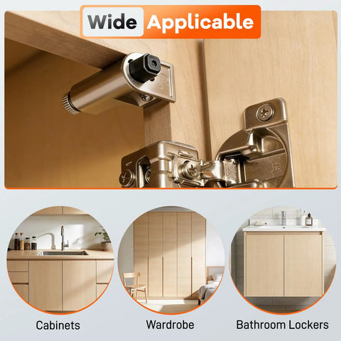 Twenty Five Pieces Soft Close Cabinet Door Dampers deliver a slick glide for kitchen cupboards, wardrobes, and bathroom lockers.