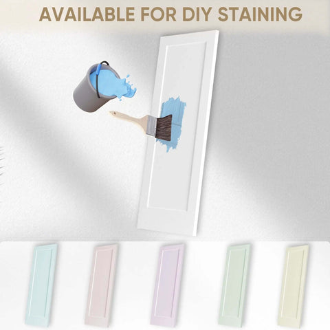 36 in. by 84 in. Bi-Fold Door Set With Hardware Kit for DIY staining shown with paint options.