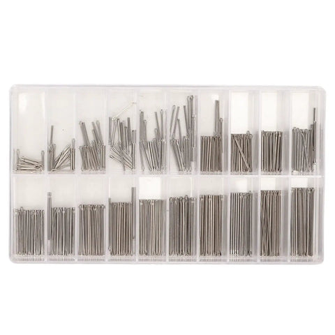 Pro Grade Durable Stainless Steel Watch Band Link Cotter Pins Kit, 300 Pcs Assortment For Watch Repair, 8mm To 27mm Sizes