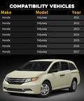 Honda Odyssey minivan, compatibility chart for 2011-2017 models for Honda Odyssey Sliding Door Roller Kit With Metal Bearing And Cable Left Driver Side Power Sliding Door Hinge Replacement For 2011 2017 Ex Ex-L Se Touring Elite Replaces 72561-TK8-A11 72561-TK8-305 72546-TK8-A01