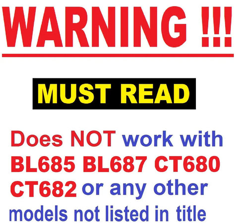 Warning about 64oz 8 Cup Replacement Bowl With Locking Lid For Ninja Bl680 compatibility issues with certain models.
