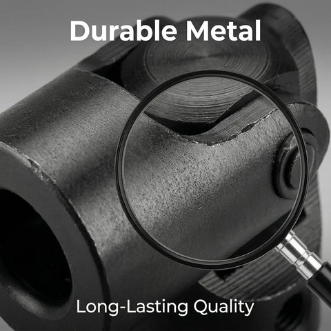 Close-up view of Heavy Duty Universal Shaft Coupler Three Quarter Inch Motor Connector And Steering Joint 12 By 24 By 56 Millimeters showing durable metal details.