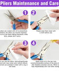 Needle Nose Pliers For Jewelry Making 4.5 Inch Precision Tool With Built In Tweezer And Tape Measure maintenance guide steps