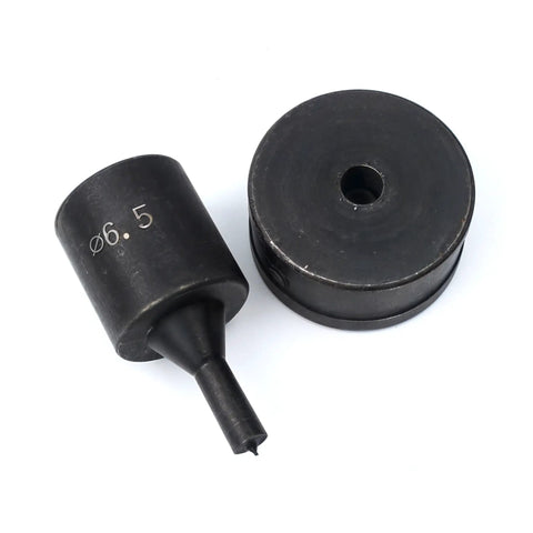 6.5mm Hydraulic Hole Punch Die For CH70 Punch Machine Pro Grade Upper 40mm Mold Lower 26mm Mold Round Die Tool Durable Black