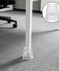 Chair leg with 2Pc Rubber Chair Foot Pads Non Slip Floor Protectors For Chair Legs Universal Fit For Square Round And Rectangular Legs.