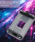 Beefy AM4 Backplane Backplate For CPU Cooler Mounting view showing copper reinforced base plate with alignment slots.
