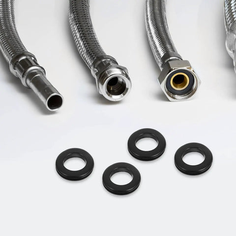 Six Piece Black Rubber Cable Grommet Kit For Wire Entry Holes That Improves Cable Routing And Protection With Durable Rubber Grommets For Safer Tidier Setups And Cable Damage Prevention, black rubber grommets