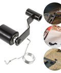 Ultimate Motorcycle Chain Tensioner Adjuster Roller Kit For Atv Dirt Bike 110-300Cc With Rock Solid Plastic And Iron Build To Stop Chain Slippage And Keep Your Ride Smooth On Any Trail. black plastic and iron chain tensioner roller with spring for ATV dirt bike