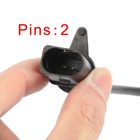 Close-up of black connector for Four Pack Front Brake Pad Wear Sensor Kit For Porsche Macan 2015 2016 2017 2018 OE 95B907253