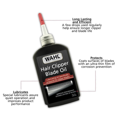 Premium Blade Lubricating Oil for Clippers and Trimmers, Rust Prevention, Prolongs Blade Life, Keeps Blades Sharp, Pro-Grade for Busy Shops and Home Grooming, 4 Fl Oz, Model 3310-300A