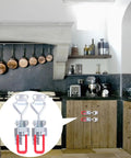 Adjustable Toggle Latch Clamp With Lock Hole Zinc Plated Iron Pull Latch mounted on kitchen cabinet doors