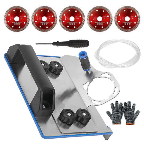 45 Degree Tile Chamfering Tool With Stand For Angle Grinders Universal 100 Type Chamfer Kit Adjustable
