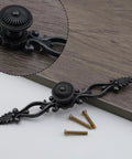 Antique Black Cabinet Pulls 2 Pack Classic Vintage Dresser Drawer Handles Six Point Nine Seven Inch Length 128mm Center To Center