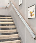 Crystal Clear Acrylic Stair Handrail And Modern Indoor Hallway Railing With Real Sturdy Safety Grip Built Tough For Quick Setup.