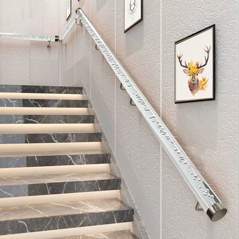 Crystal Clear Acrylic Stair Handrail And Modern Indoor Hallway Railing With Real Sturdy Safety Grip Built Tough For Quick Setup.