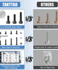 Comparison of M4 Screw Assortment Kit With 130 M4 Screws And 130 Nuts, 300 Washers, Hex Socket Head Cap Bolts vs other kits.