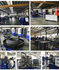 Heavy Duty Six Axis Cnc Spring Machine Delivering Straight Up Reliable Wire Forming Power For Premium Torsion Compression And Extension Springs In Stainless Steel Automotive And Mattress Fabrication Shops, workspace view showcasing multiple machines.
