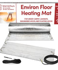 Environ Electric Radiant Floor Heating Roll For Under Carpet Laminate And Wood Floors 120V 15 Sq Ft Easy Cut And Turn No Adhesive Needed Install Warm Floors Fast with packaging and cables