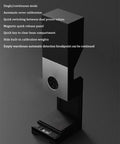 Commercial Coffee Bean Batch Dispenser And Boss Level Weighing Scale For Specialty Cafes, aluminum body with digital display.