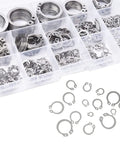 Heavy Duty External Snap Ring Kit 225 Pcs Pro Grade 304 Stainless Steel Retaining Circlips in 15 Sizes from 3mm to 25mm
