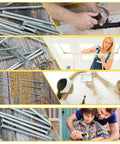 Heavy Duty 700 Piece Nails Set With 8oz Hammer For Hanging Wall Art And Picture Frames shown with users in various tasks.