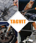41 Piece Torque Wrench Set With Click Type Tools For Bikes, Motorcycles, Cars And Home Garage Maintenance Includes 4 To 20 Foot Pounds, 5 To 45 Foot Pounds, And 15 To 165 Foot Pounds With 3 Percent Accuracy Plus Extensions, Sockets And Bits, used on bike and engine repairs