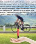 Universal Seatpost Spring For A Smoother City Ride Fits SR Suntour NCX Seatposts shown in hand with cyclist in background