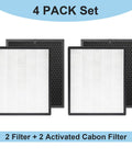 131 Great Value Replacement Filter Set For Levoit PUR131 Series Air Purifier Includes standard and activated carbon filters