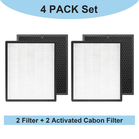 131 Great Value Replacement Filter Set For Levoit PUR131 Series Air Purifier Includes standard and activated carbon filters