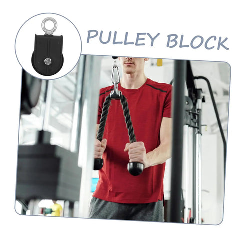 2 Pack 70mm Cable Pulley Wheel Heavy Duty Swivel Block Silent Detachable Lifting Roller For DIY Home Gym Systems Load Capacity 100kg Ideal For Cable Crossover And Weight Training Workouts With Quiet Smooth Operation, gym cable block